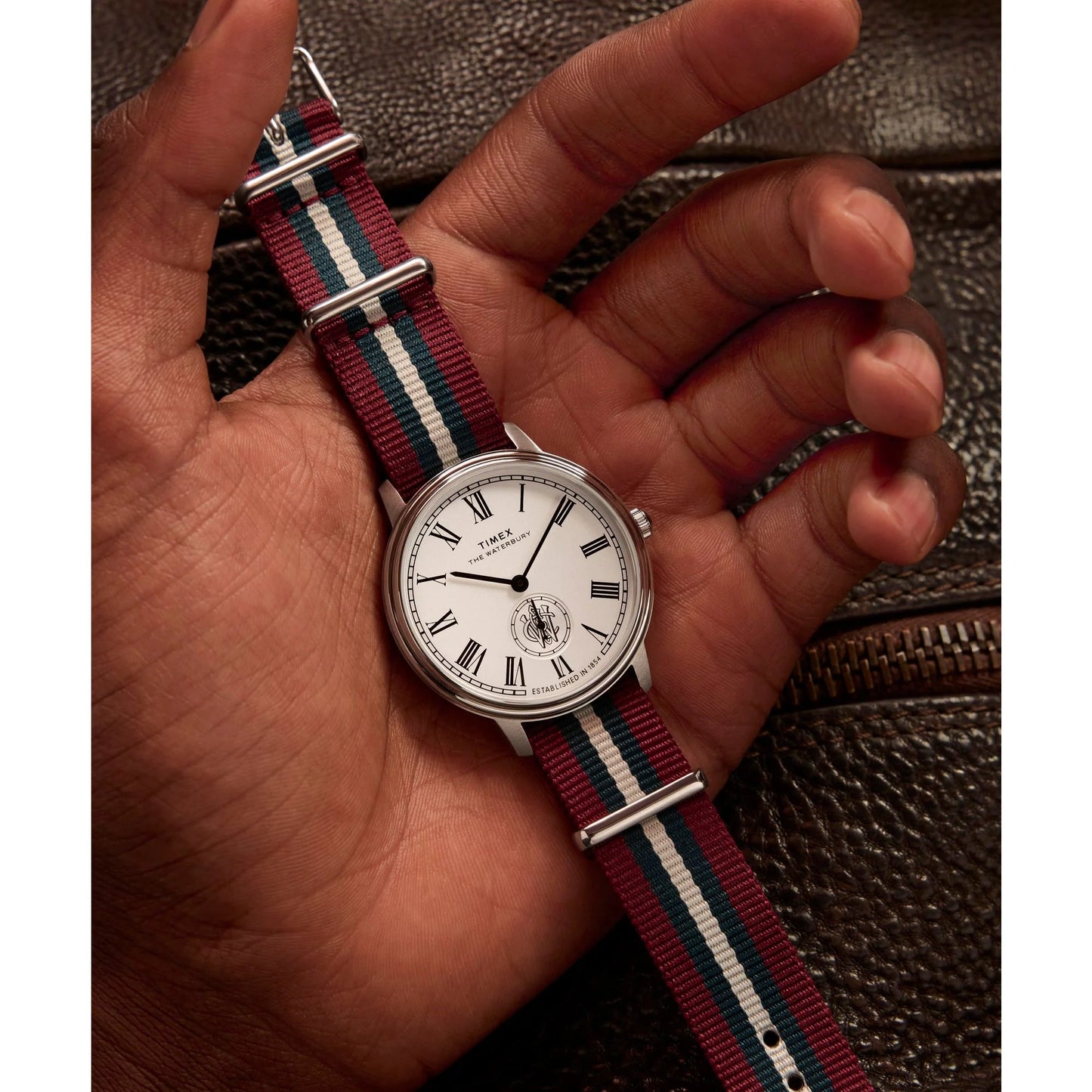 TIMEX Waterbury Silver-Tone Round Dial Analog Men's Watch - TW2Y27600UJ