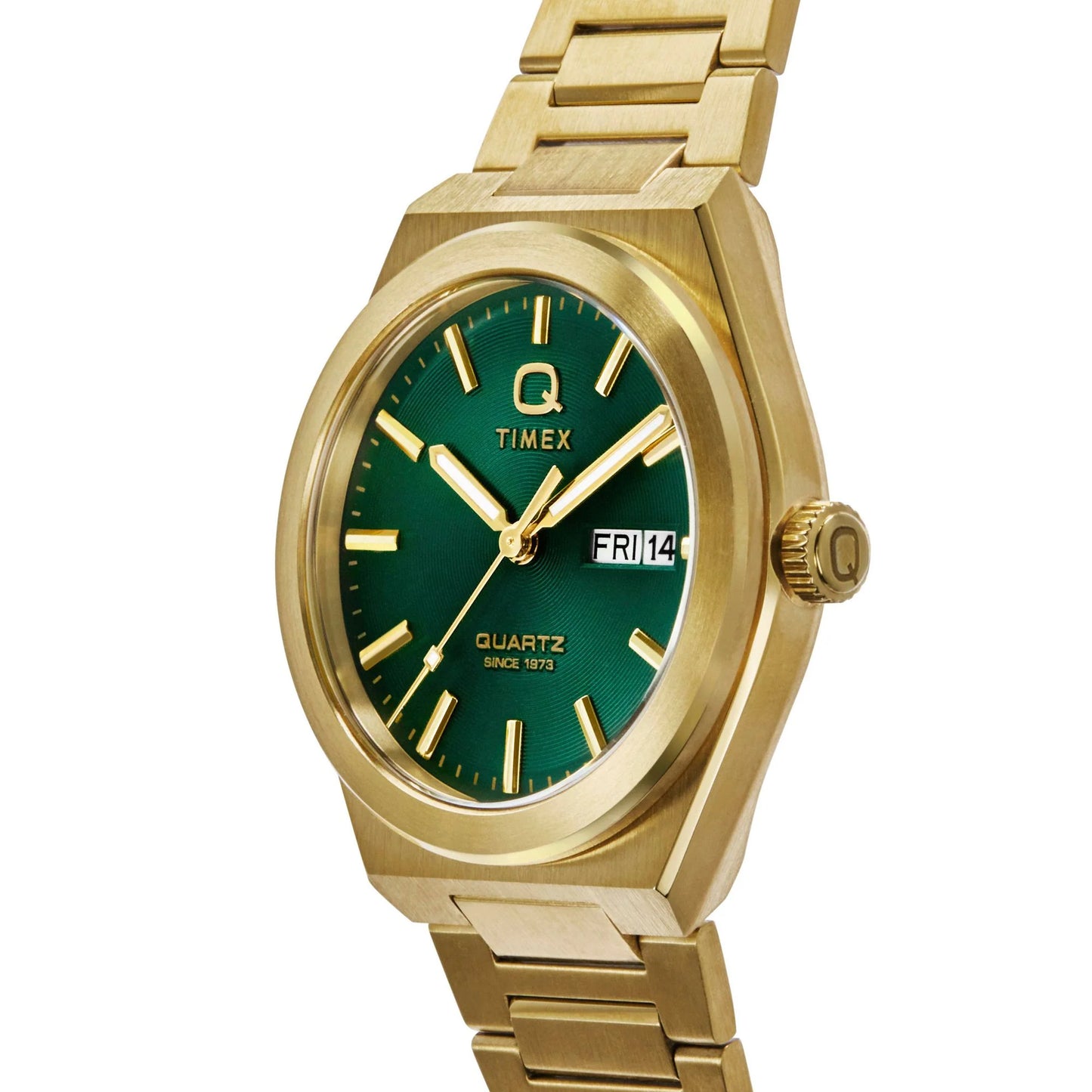 TIMEX Q Continental Green Round Dial Analog Men's Watch - TW2Y35100IK