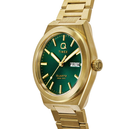 TIMEX Q Continental Green Round Dial Analog Men's Watch - TW2Y35100IK