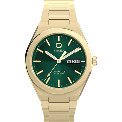 TIMEX Q Continental Green Round Dial Analog Men's Watch - TW2Y35100IK