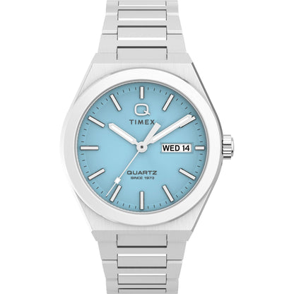 TIMEX Q Continental Blue Round Dial Analog Men's Watch - TW2Y35200IK