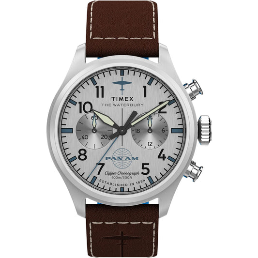 TIMEX Waterbury Traditional Silver Round Dial Analog Men's Watch - TW2Y38700X6