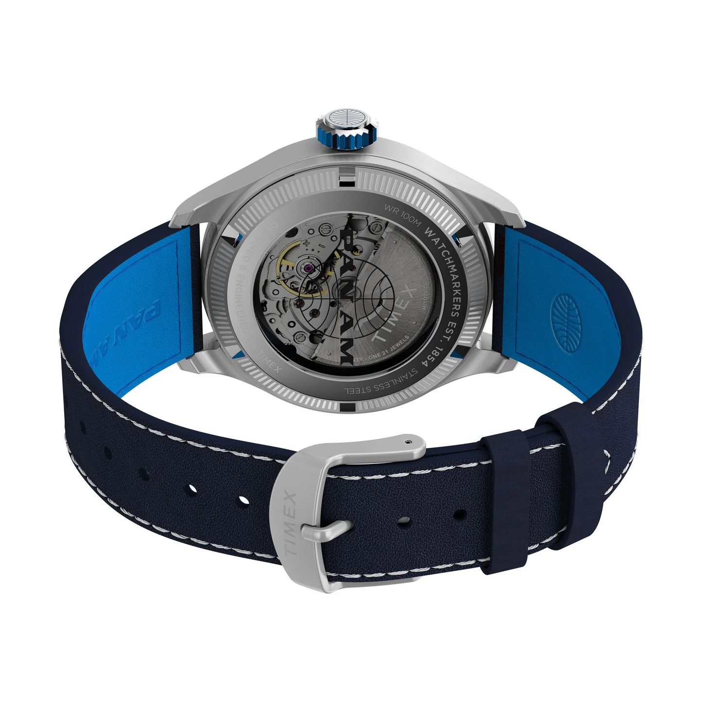TIMEX Waterbury Traditional Blue Round Dial Mechanical Automatic Men's Watch - TW2Y38800X6