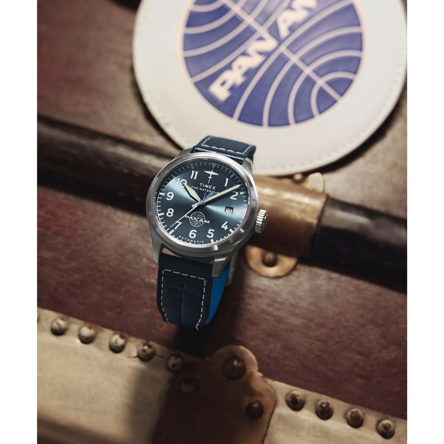 TIMEX Waterbury Traditional Blue Round Dial Mechanical Automatic Men's Watch - TW2Y38800X6