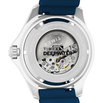TIMEX Deep Water Meridian Blue Round Dial Mechanical Automatic Men's Watch - TW2Y39900UJ