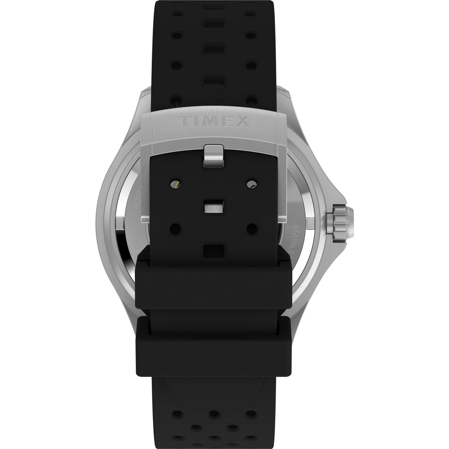 TIMEX Deep Water Meridian Black Round Dial Mechanical Automatic Men's Watch - TW2Y40000UJ