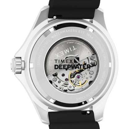 TIMEX Deep Water Meridian Black Round Dial Mechanical Automatic Men's Watch - TW2Y40000UJ