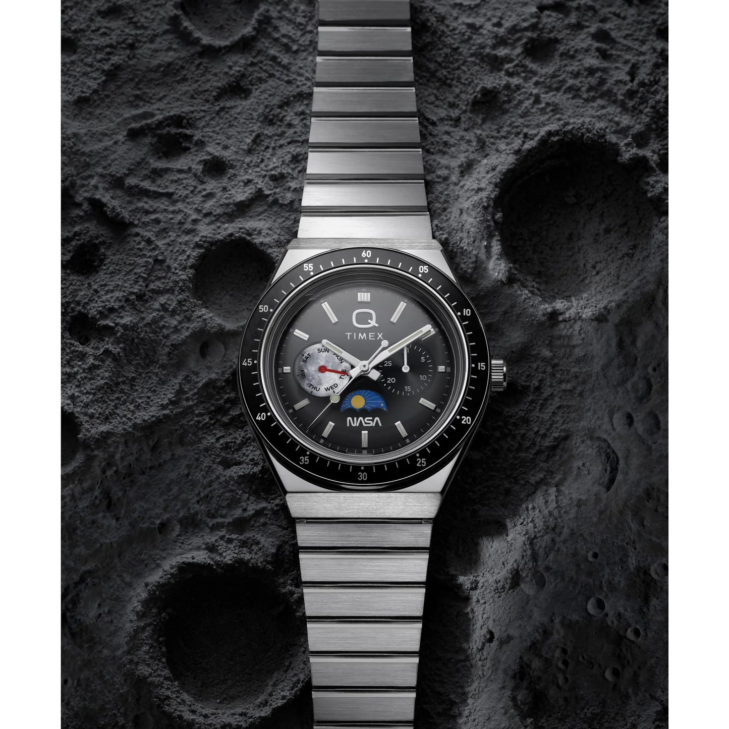 Q Timex NASA 40mm Stainless Steel Bracelet Watch - TW2Y56700UJ