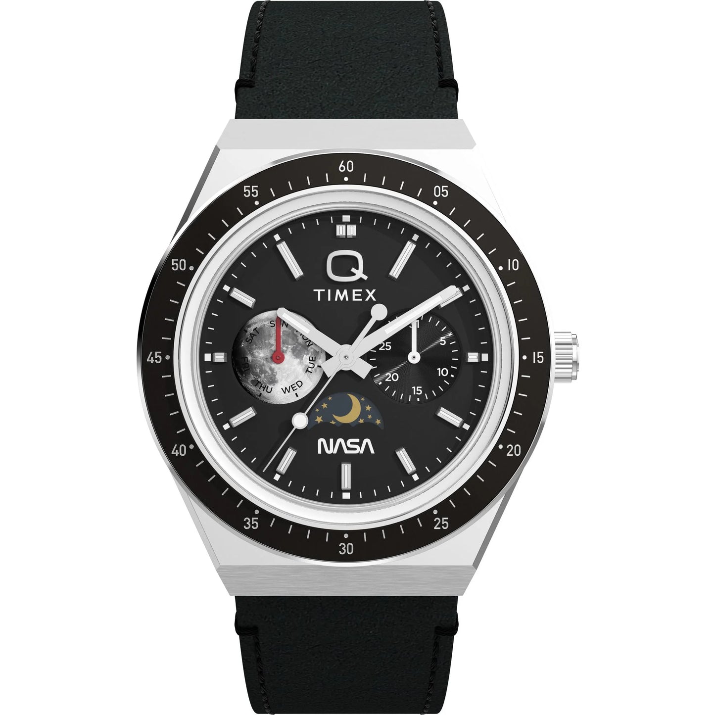 Q Timex NASA 40mm Leather Strap Watch - TW2Y56800UJ
