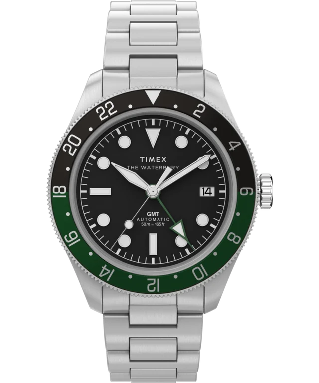 Waterbury Heritage Automatic GMT 41.5mm Stainless Steel Bracelet Watch TW2Y60800