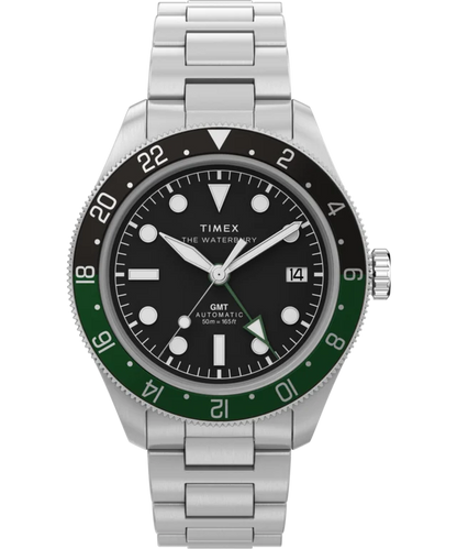 Waterbury Heritage Automatic GMT 41.5mm Stainless Steel Bracelet Watch TW2Y60800