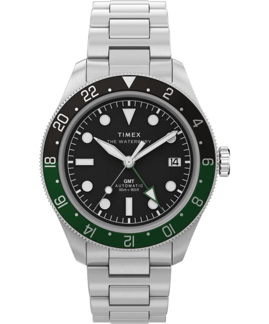 Waterbury Heritage Automatic GMT 41.5mm Stainless Steel Bracelet Watch TW2Y60800