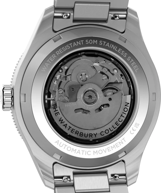 Waterbury Heritage Automatic GMT 41.5mm Stainless Steel Bracelet Watch TW2Y60800