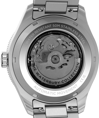 Waterbury Heritage Automatic GMT 41.5mm Stainless Steel Bracelet Watch TW2Y60800