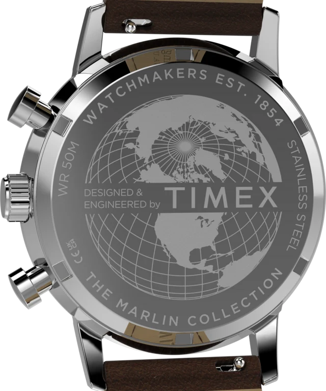 Marlin® Chronograph Tachymeter 40mm Leather Strap Watch TW2Y66600