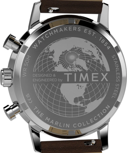 Marlin® Chronograph Tachymeter 40mm Leather Strap Watch TW2Y66600
