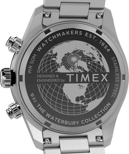 Waterbury Heritage Chronograph 39mm Stainless Steel Bracelet Watch TW2Y70500