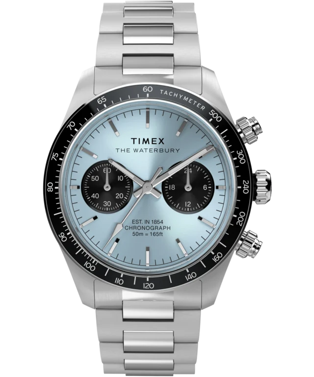 Waterbury Heritage Chronograph 39mm Stainless Steel Bracelet Watch TW2Y70500