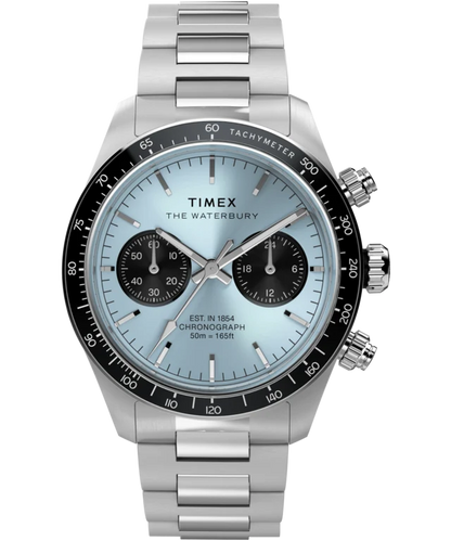 Waterbury Heritage Chronograph 39mm Stainless Steel Bracelet Watch TW2Y70500