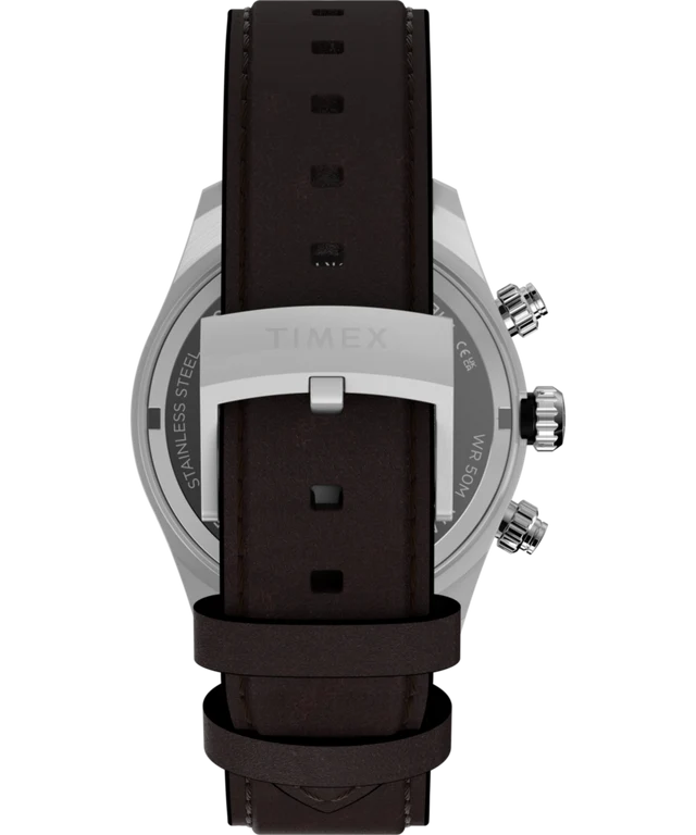 Waterbury Heritage Chronograph 39mm Leather Strap Watch TW2Y70600