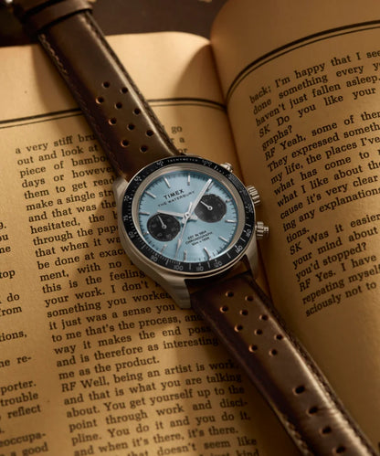 Waterbury Heritage Chronograph 39mm Leather Strap Watch TW2Y70600