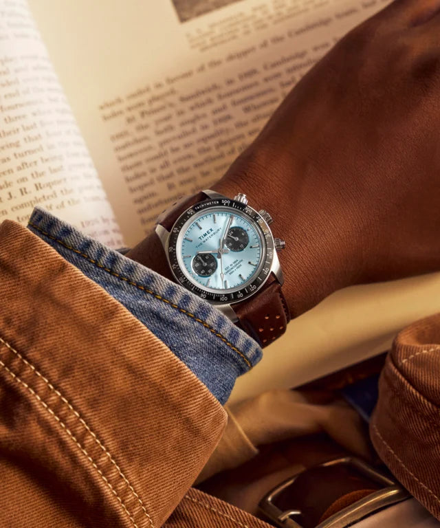Waterbury Heritage Chronograph 39mm Leather Strap Watch TW2Y70600