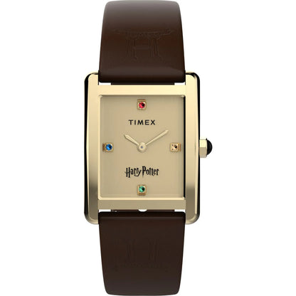 Timex Harry Potter x Timex Hailey Hogwarts 24mm Leather Strap Watch TW2Y75700X6