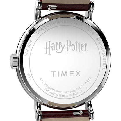 Timex Harry Potter x Timex Weekender Platform 9 3/4 37mm Leather Strap Watch TW2Y76200X6
