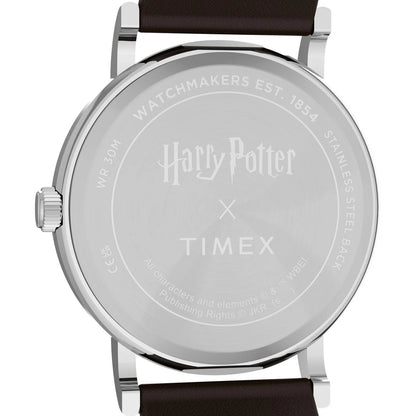 Timex Harry Potter x Timex Weekender Hufflepuff House 38mm Leather Strap Watch TW2Y76600X6