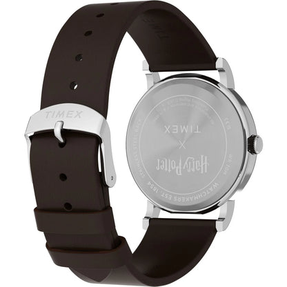 Timex Harry Potter x Timex Weekender Hufflepuff House 38mm Leather Strap Watch TW2Y76600X6