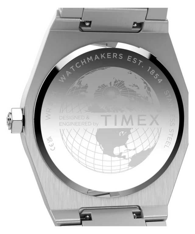 Q Timex Marbella 40.5mm Stainless Steel Bracelet Watch TW2Y81400