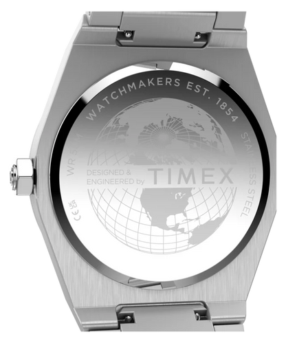 Q Timex Marbella 40.5mm Stainless Steel Bracelet Watch TW2Y81400