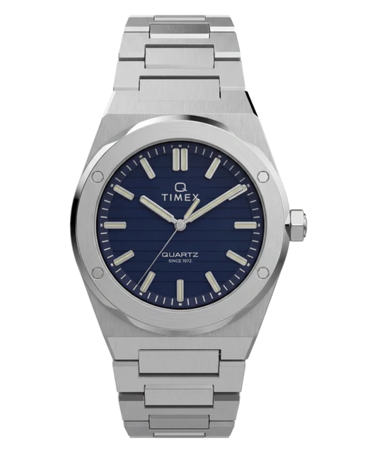 Q Timex Marbella 40.5mm Stainless Steel Bracelet Watch TW2Y81400