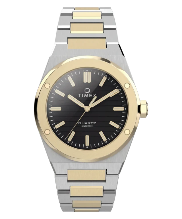 Q Timex Marbella 40.5mm Stainless Steel Bracelet Watch TW2Y81500