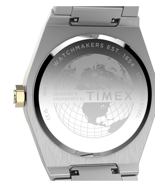 Q Timex Marbella 40.5mm Stainless Steel Bracelet Watch TW2Y81500