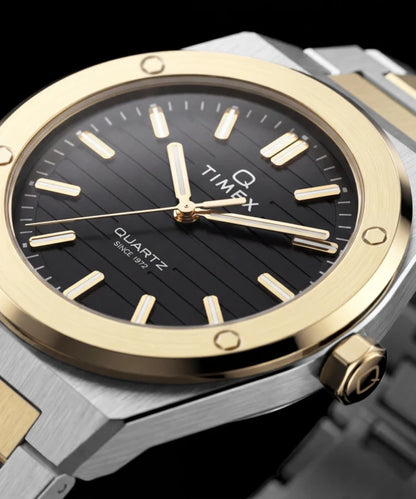 Q Timex Marbella 40.5mm Stainless Steel Bracelet Watch TW2Y81500