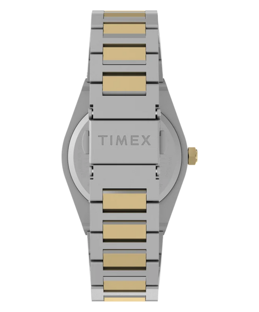 Q Timex Marbella 34mm Stainless Steel Bracelet Watch TW2Y81900