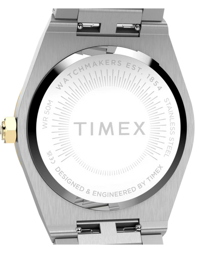 Q Timex Marbella 34mm Stainless Steel Bracelet Watch TW2Y81900