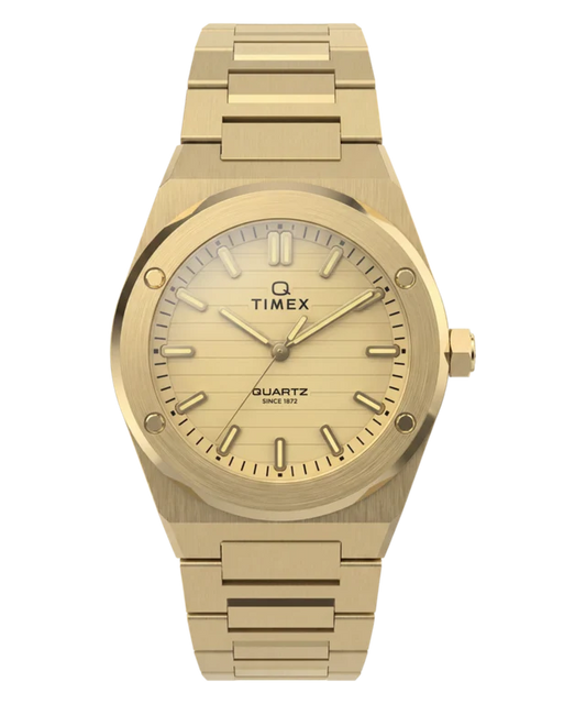 Q Timex Marbella 34mm Stainless Steel Bracelet Watch TW2Y82000
