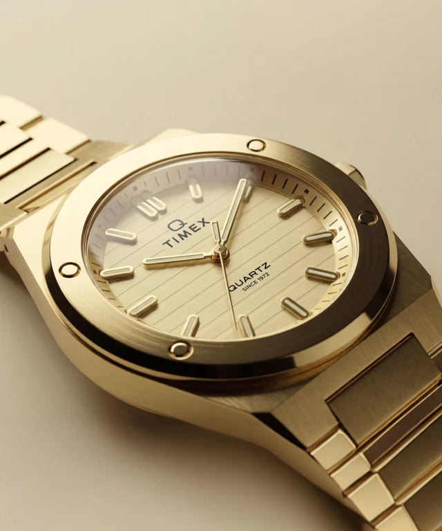 Q Timex Marbella 34mm Stainless Steel Bracelet Watch TW2Y82000