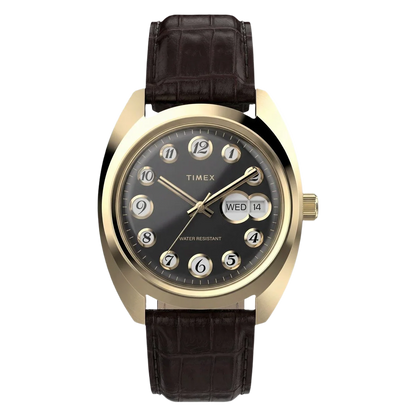 Timex Round 37mm Black Dial Analog Men Watch - TW2Y82100UJ