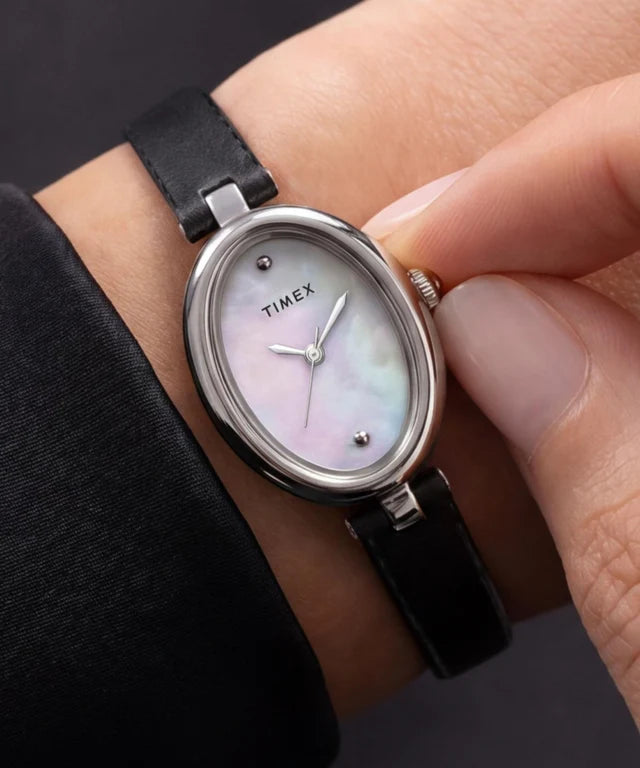 Cavatina® Luxe 22mm Leather Strap Watch TW2Y86400