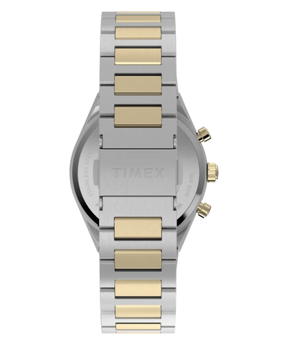 Q Timex Continental Chronograph 36mm Stainless Steel Bracelet Watch TW2Y92300
