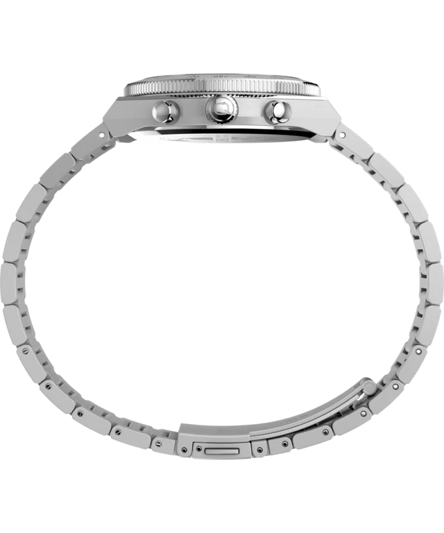 Q Timex Continental Chronograph 36mm Stainless Steel Bracelet Watch TW2Y92400