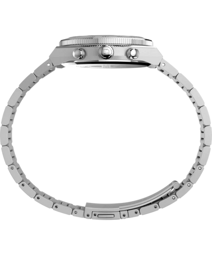 Q Timex Continental Chronograph 36mm Stainless Steel Bracelet Watch TW2Y92400