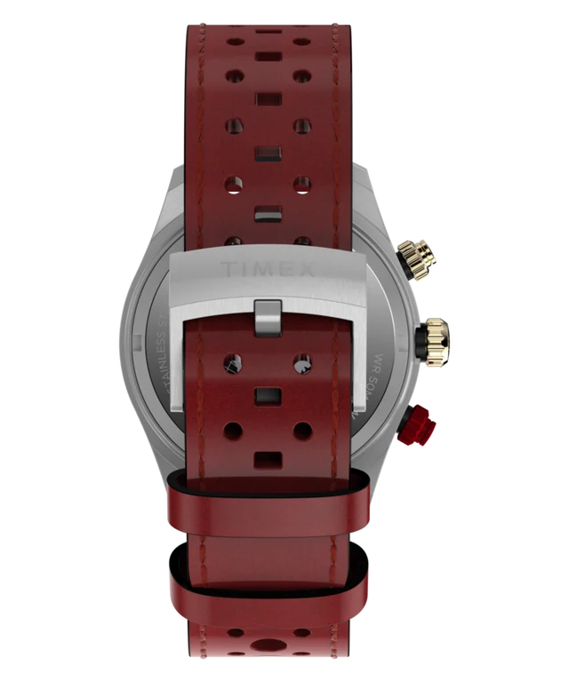 Waterbury Heritage Chronograph 39mm Leather Strap Watch TW2Y93400