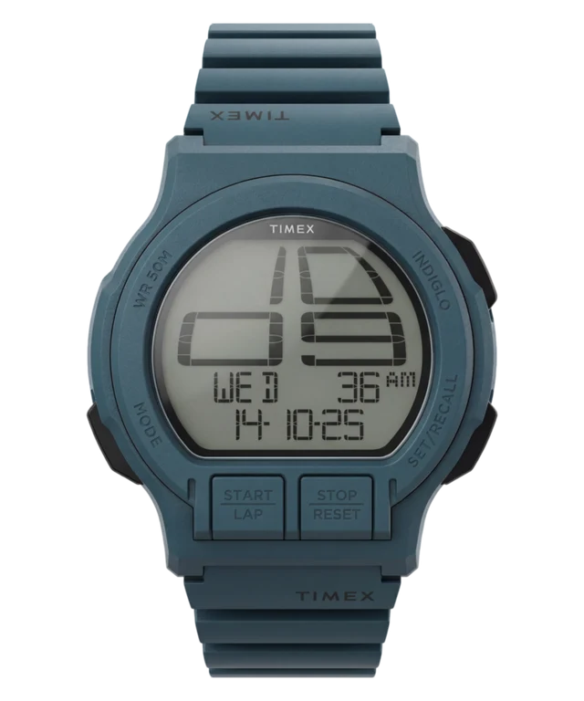 Retroware Digital 46mm Resin Strap Watch