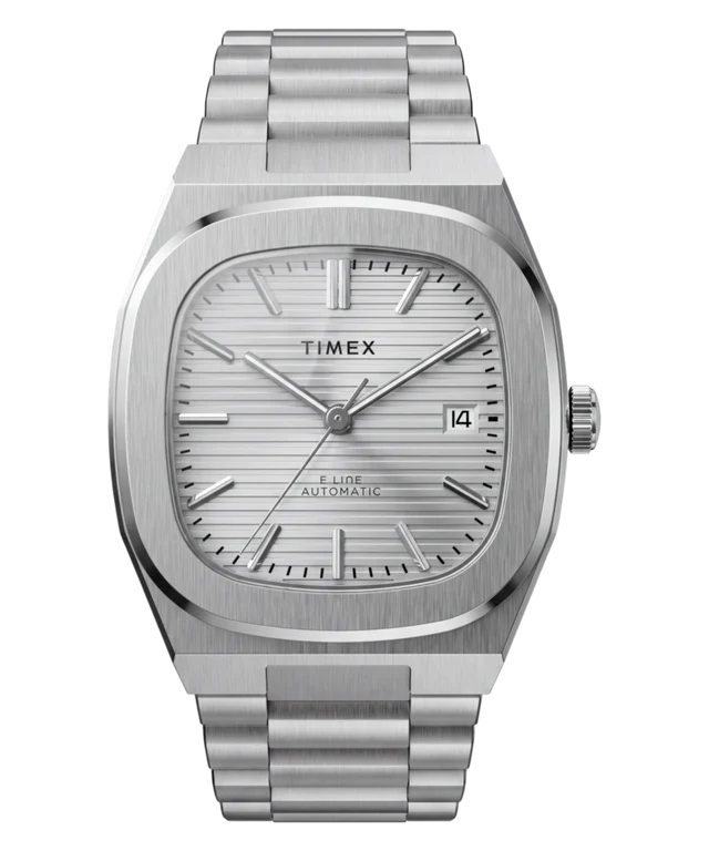 Timex® Automatic E Line 38mm Stainless Steel Bracelet Watch TW6A00500