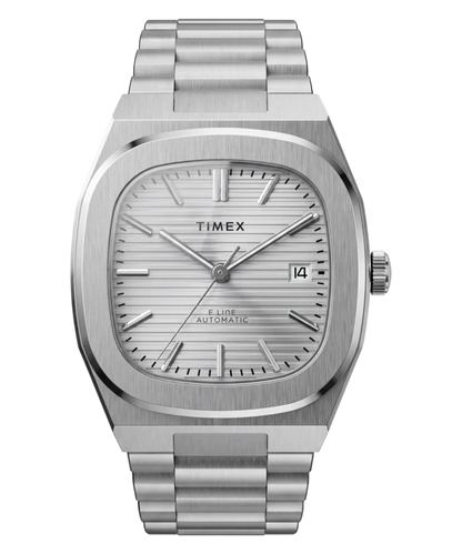 Timex® Automatic E Line 38mm Stainless Steel Bracelet Watch TW6A00500
