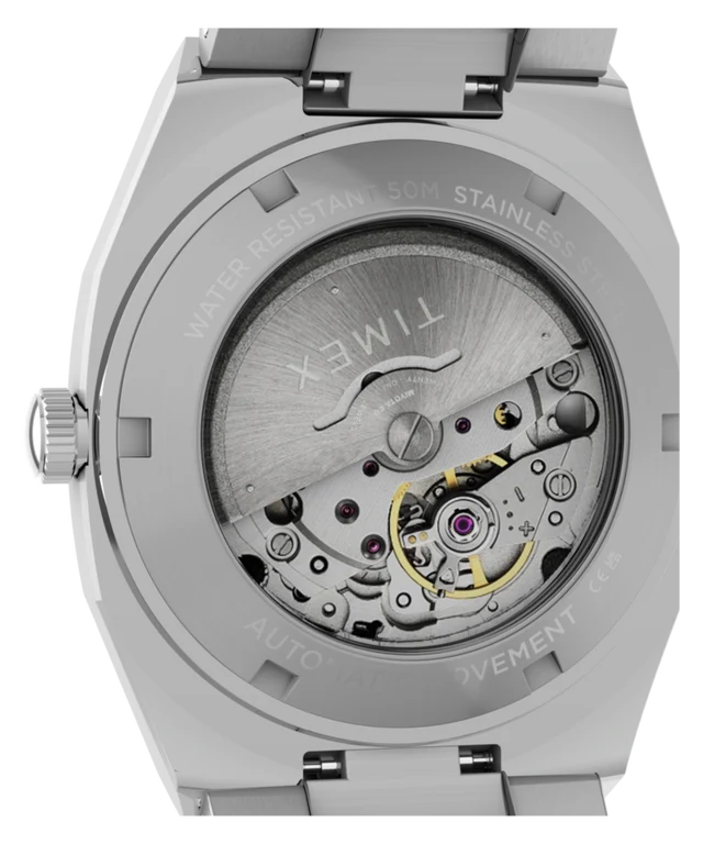Timex® Automatic E Line 38mm Stainless Steel Bracelet Watch TW6A00500